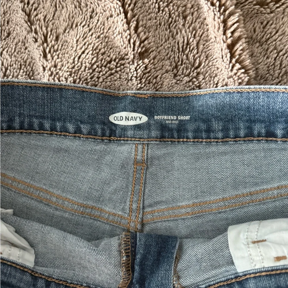 Old Navy Distressed Blue Jean Shorts - Picture 2 of 3